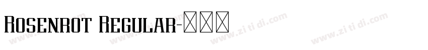 Rosenrot Regular字体转换